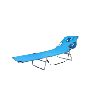 Foldable Lightweight Face Down Sun Lounger With Face And Arm Holes--Only Supports Self Pickup (Color: Blue)
