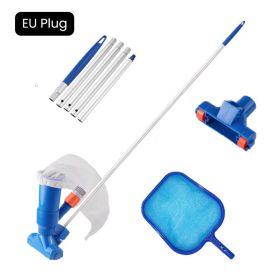 Outdoor Pool Vacuum Cleaning Kit Clean Pool Bottoms Net Pool Filter Swimming Pool Vacuum Cleaner Set Cleaning Skimmer Pool Tool (Color: B, Ships From: China)